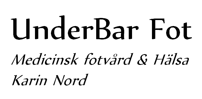 UnderBar Fot Medicinsk fotvård och Hälsa Karin Nord